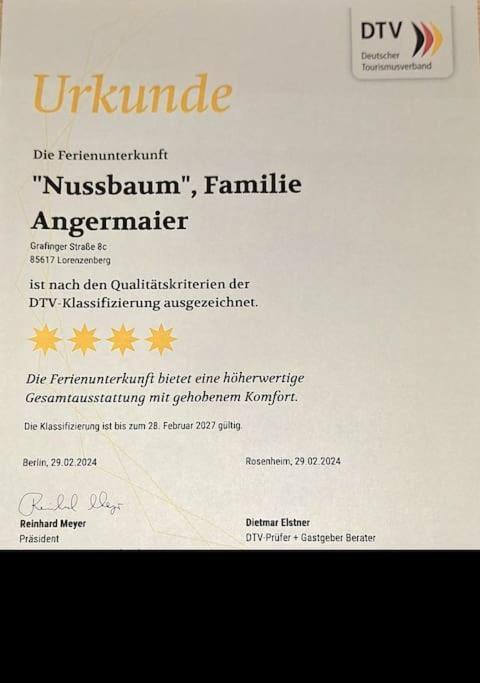 Ferienwohnung Nussbaum Bayerisches Voralpenland Lorenzenberg エクステリア 写真